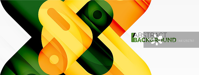 创意几何壁纸圆箭头形状图片素材