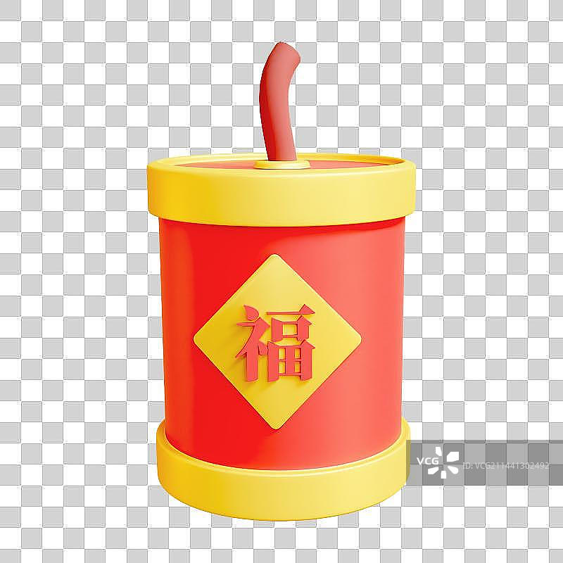 3D春节烟花炮烛图片素材