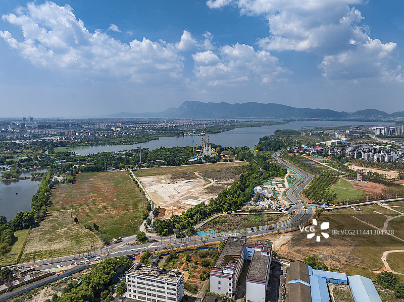 航拍昆明大观公园图片素材