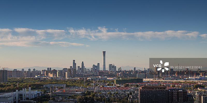 北京CBD城市天际线图片素材