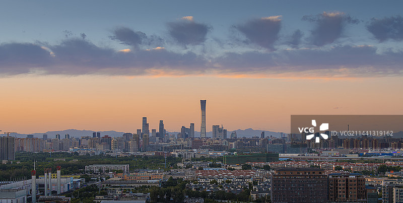 北京CBD城市天际线图片素材