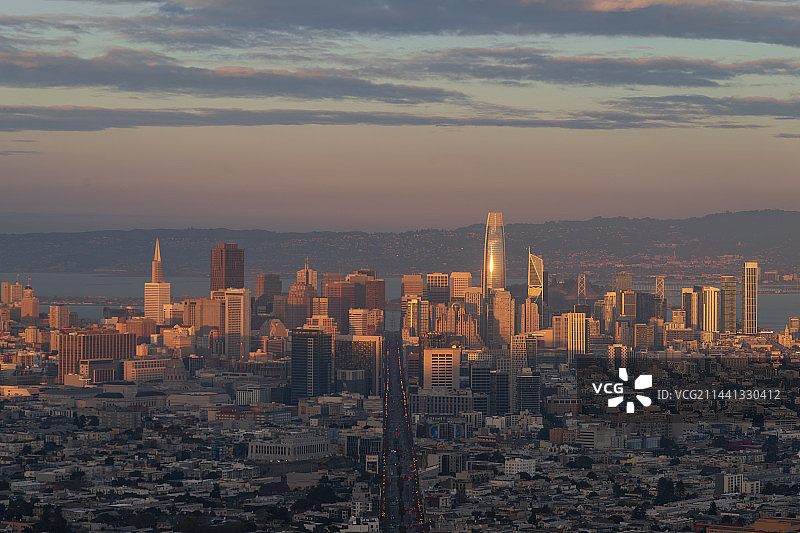 旧金山天际线图片素材