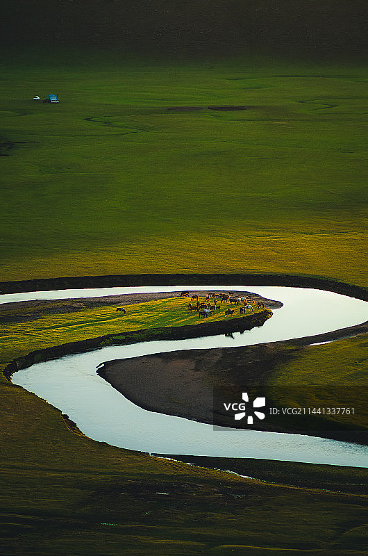 莫日格勒河上风光图片素材