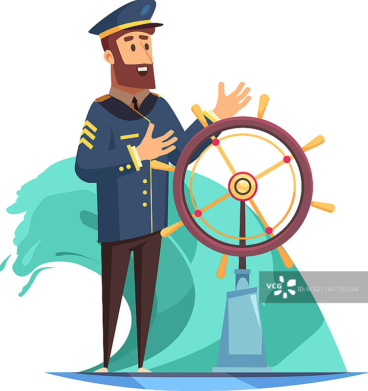 航海设计船长构图图片素材