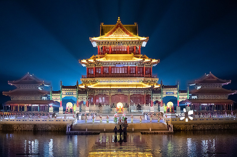 东阳横店火烧圆明园大型实景演出图片素材