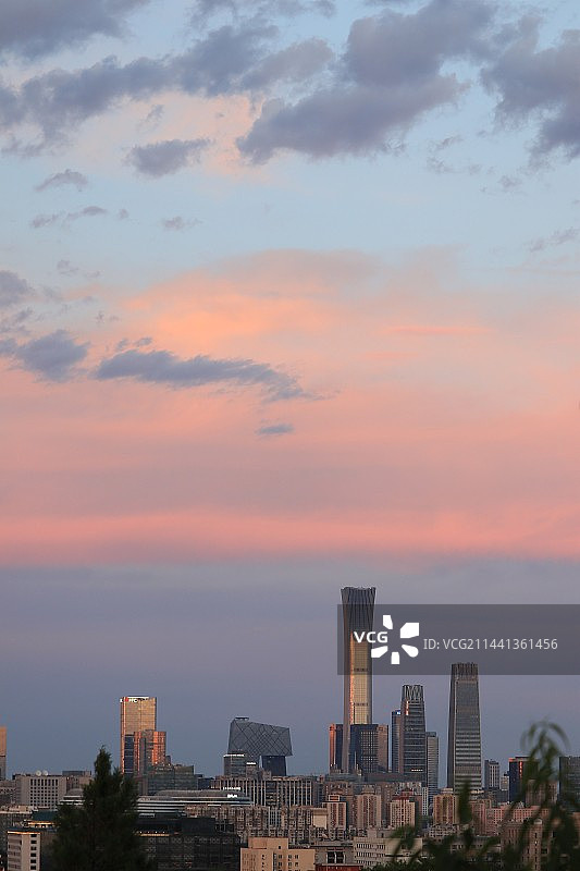 北京的晚霞图片素材