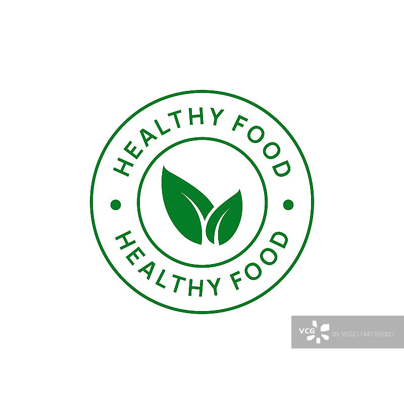 健康食品标志：天然有机产品图片素材