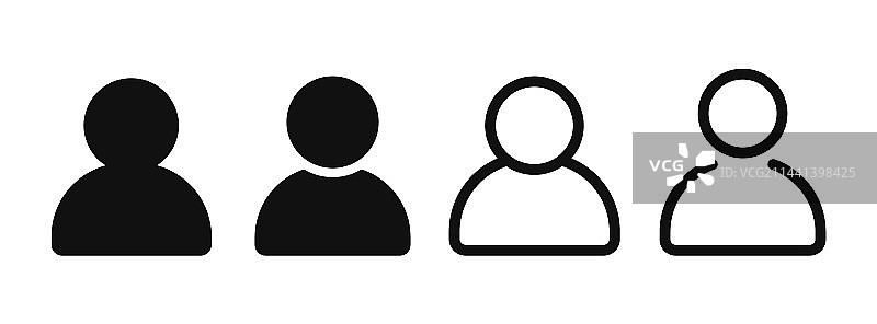 会员资料头像图标用户登录标志图片素材