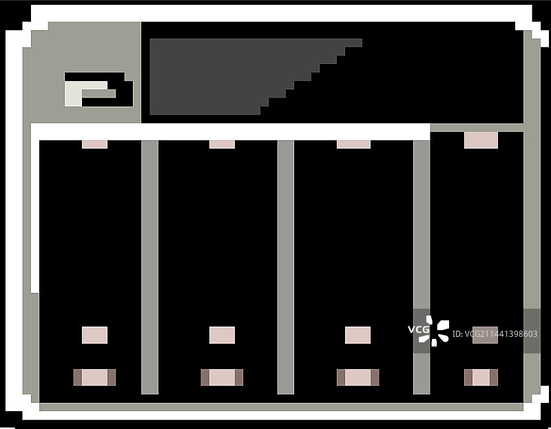 AA电池充电器像素画图片素材