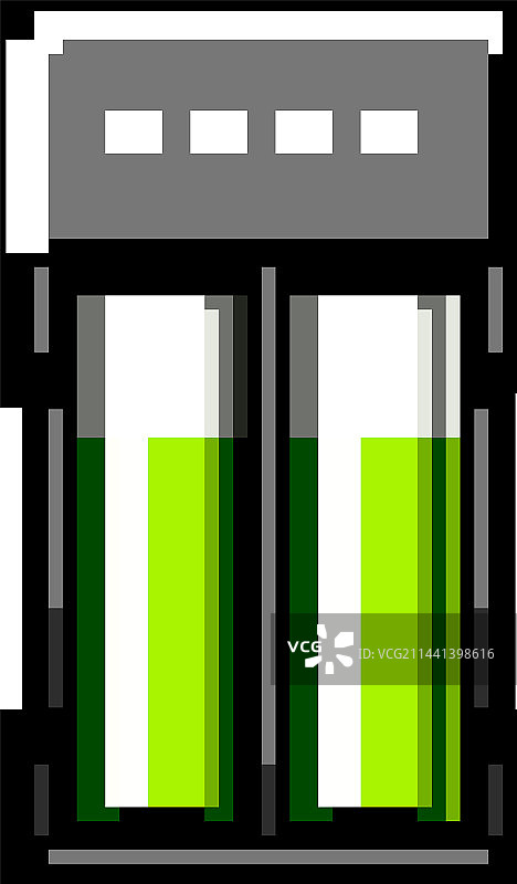 智能手机AA电池充电器游戏像素艺术图片素材