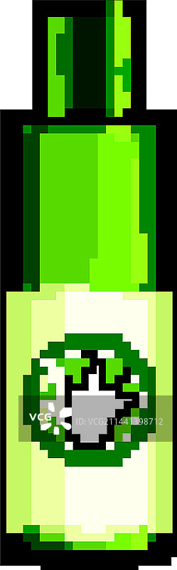 芦荟叶化妆品像素风素材图片素材