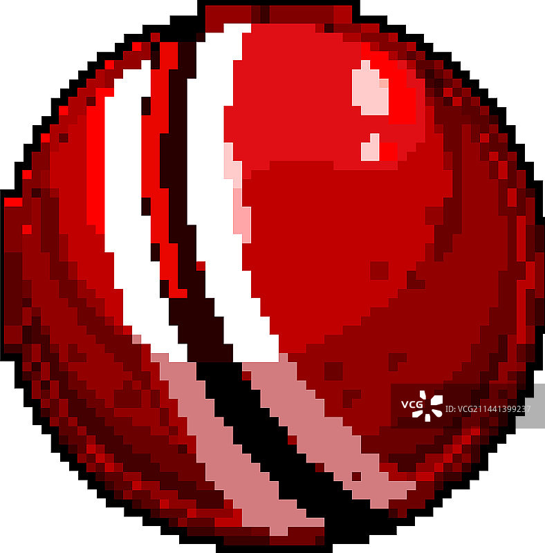 板球运动像素画图片素材