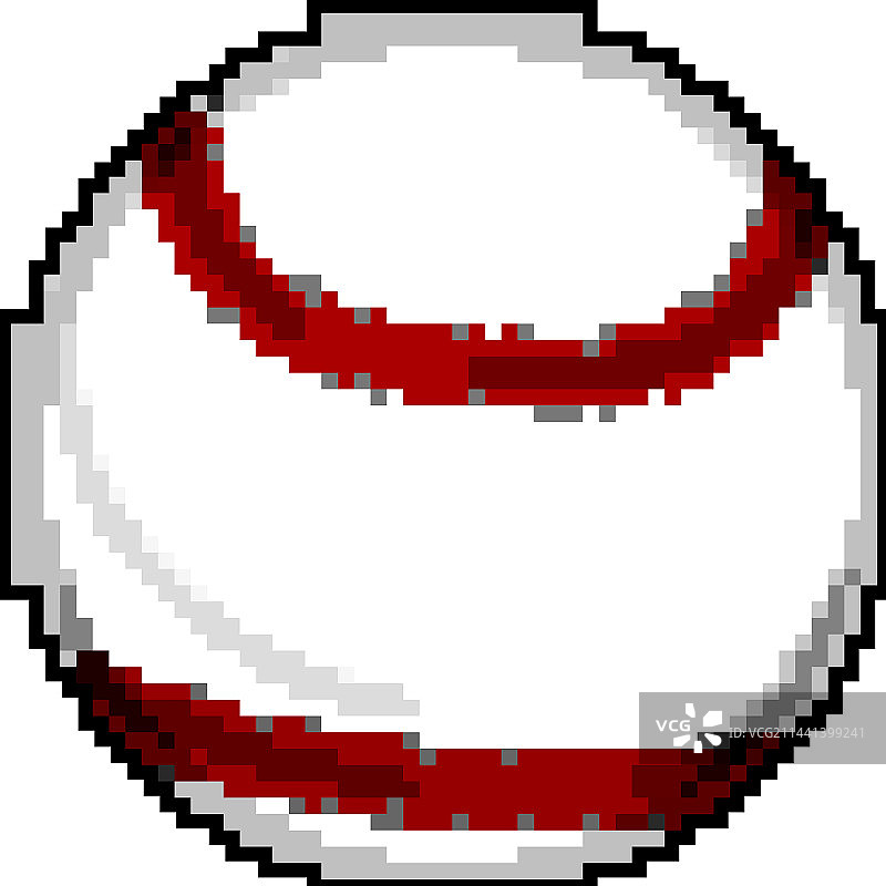 棒球运动游戏像素画图片素材