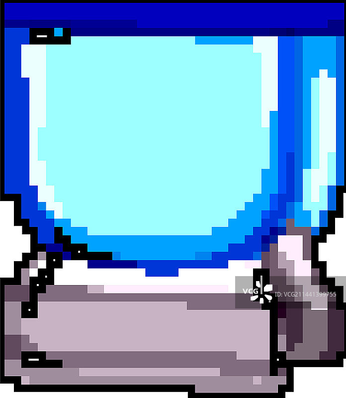 金属夹子像素风格图片素材