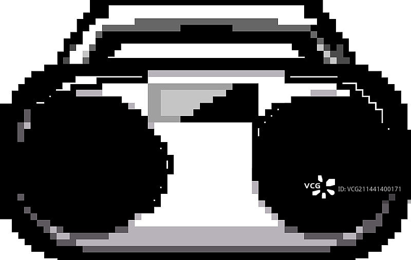 录音机音箱音频游戏像素艺术图片素材