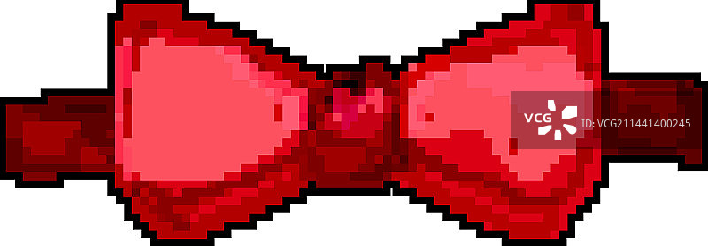 复古领结像素风游戏美术图片素材