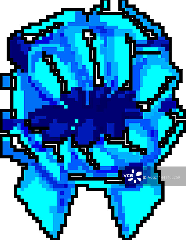 生日蝴蝶结缎带游戏像素艺术图片素材