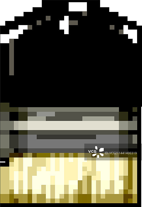 水墨笔刷涂料像素艺术图片素材