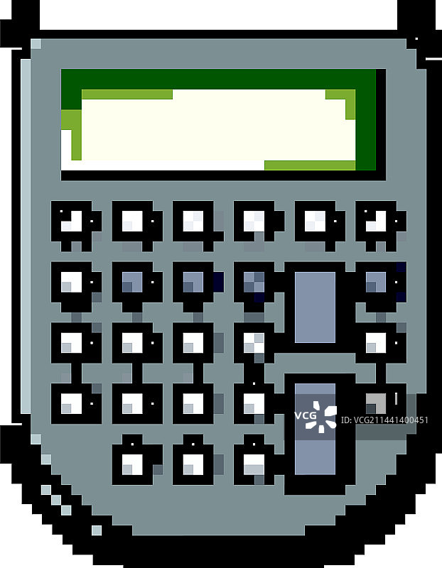 货币计算器设备游戏像素艺术图片素材