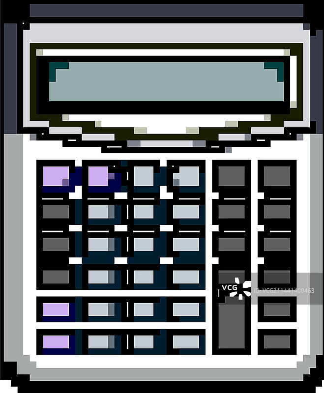 银行计算器设备游戏像素艺术图片素材