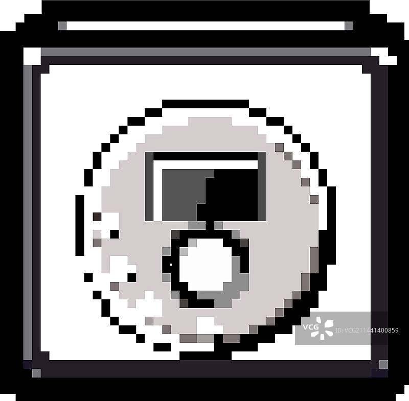 立体声CD播放器游戏像素画图片素材