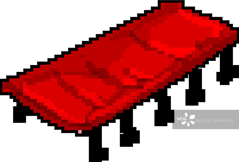 像素风旅行婴儿床露营游戏图片素材