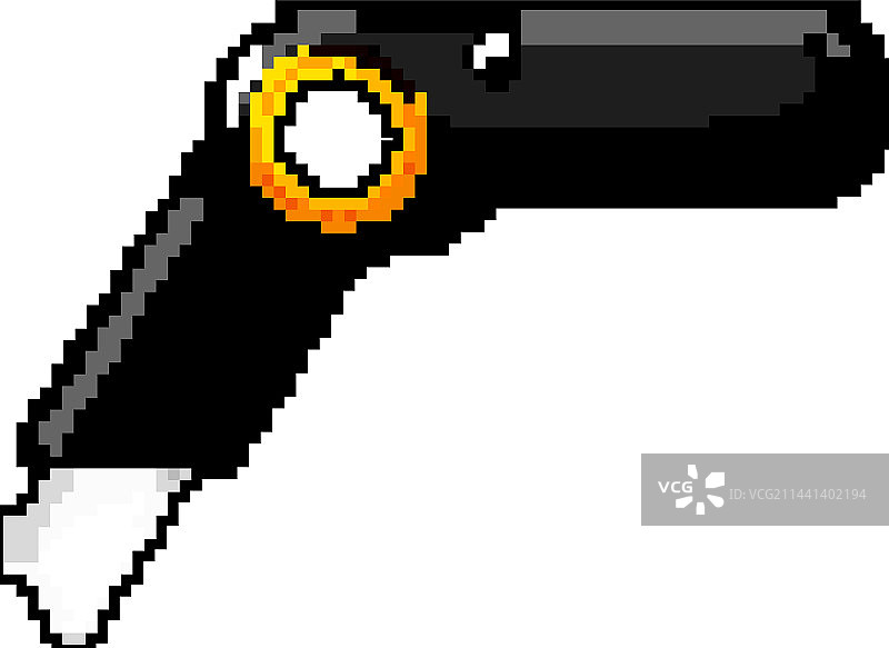 刀片切割刀游戏像素艺术图片素材