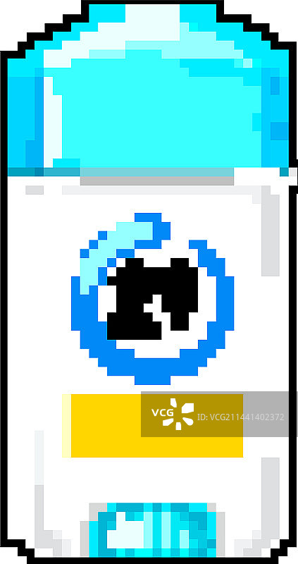 像素艺术游戏：女人与护理止汗剂图片素材