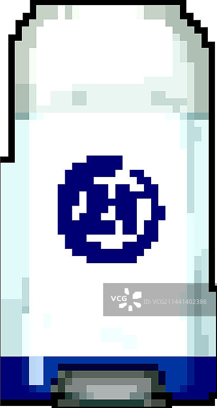 女性除臭剂像素艺术图片素材