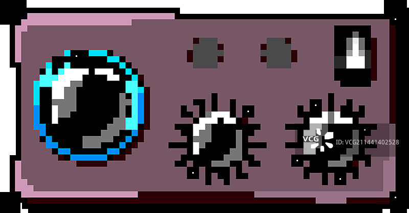 立体数字放大器游戏像素艺术图片素材