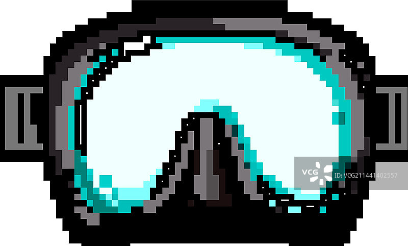 夏日潜水面罩像素风游戏图片素材