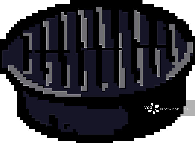 排水沟篦子游戏像素艺术图片素材