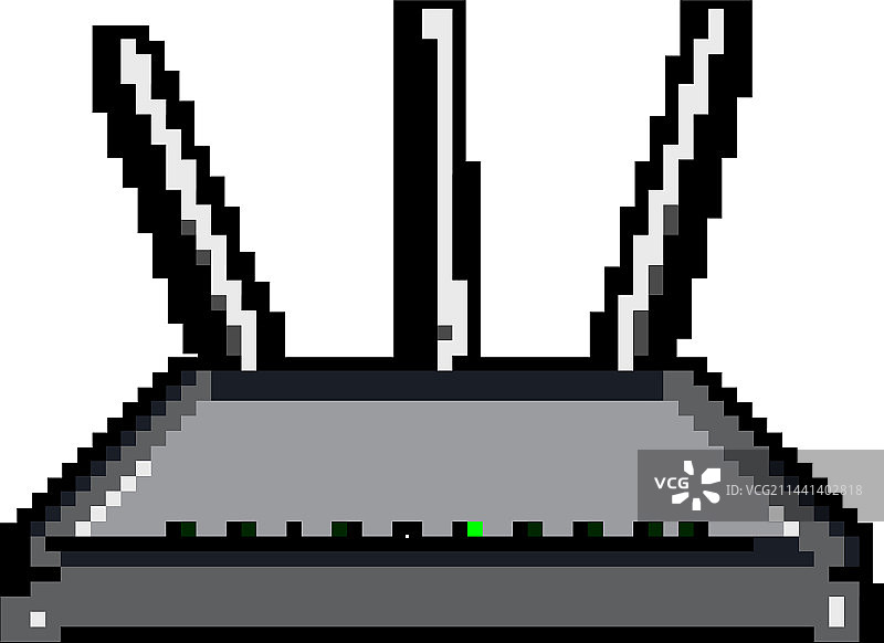 局域网DSL调制解调器游戏像素艺术图片素材