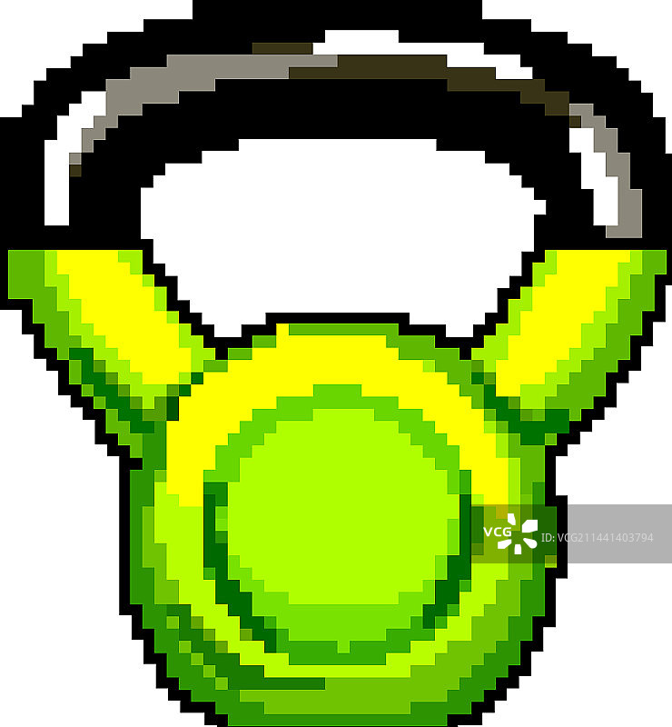 健身壶铃像素风游戏图片素材