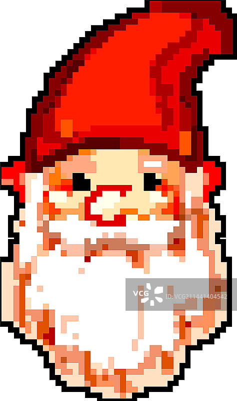 快乐的花园侏儒游戏像素艺术图片素材