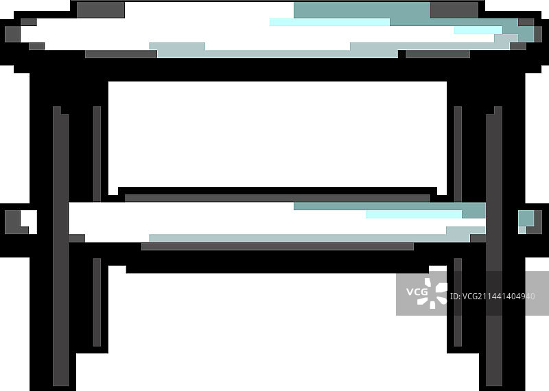 白色玻璃桌游戏像素艺术图片素材