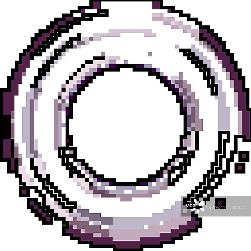 孔环游戏像素艺术设计图片素材