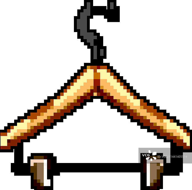 衣柜衣架衣服游戏像素艺术图片素材