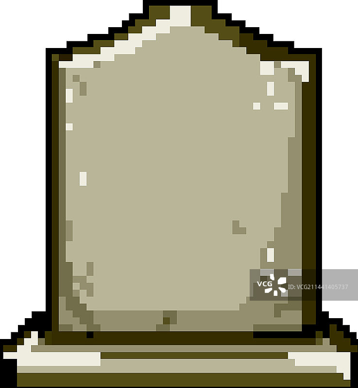 墓碑头像游戏像素艺术图片素材