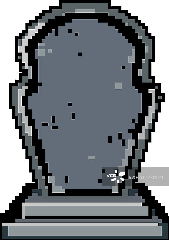 墓碑像素艺术图片素材