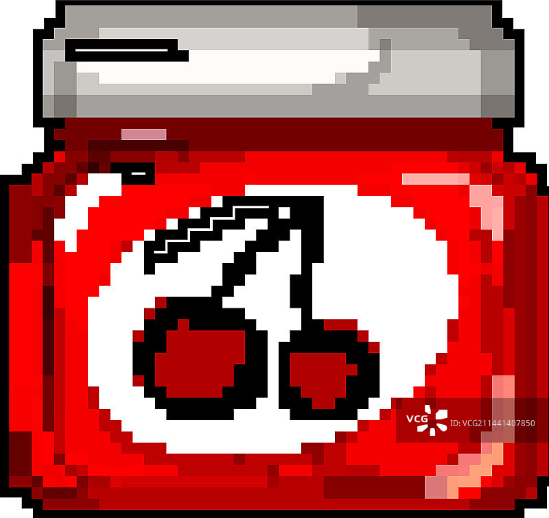 水果果酱像素画图片素材