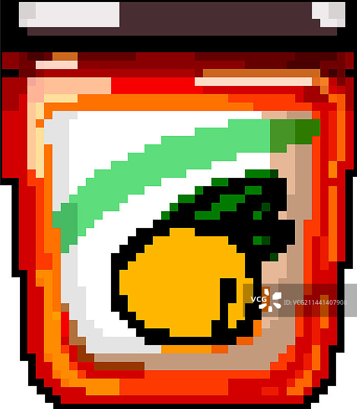 橘子酱水果食品游戏像素艺术图片素材