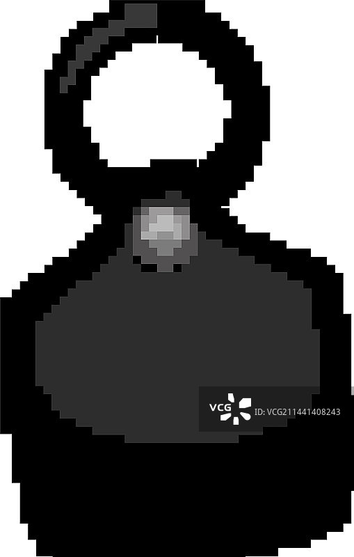 戒指钥匙链像素艺术图片素材