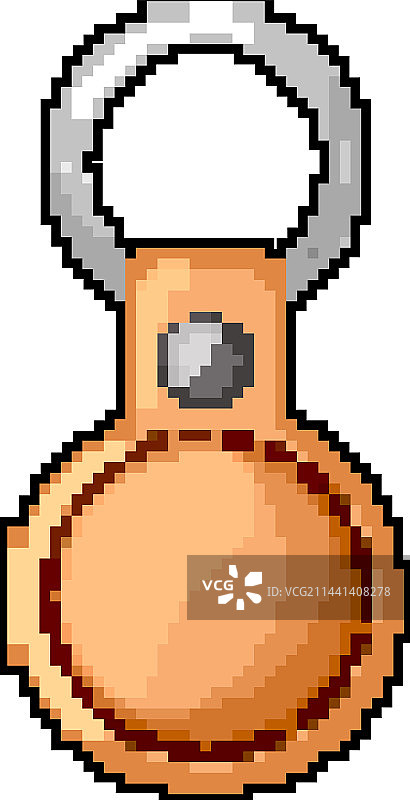 圆形钥匙链像素风游戏美术素材图片素材