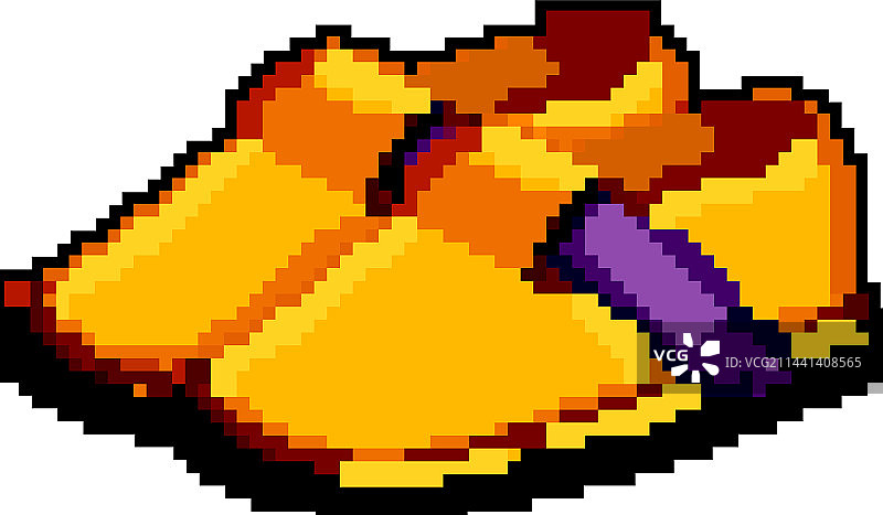 儿童拖鞋像素风游戏图片素材