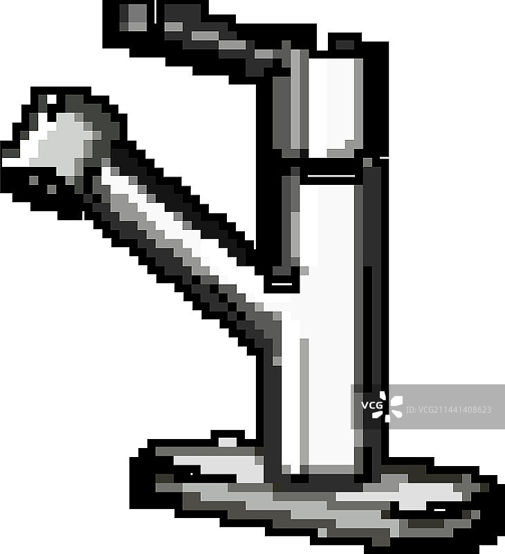 厨房水龙头游戏像素艺术图片素材