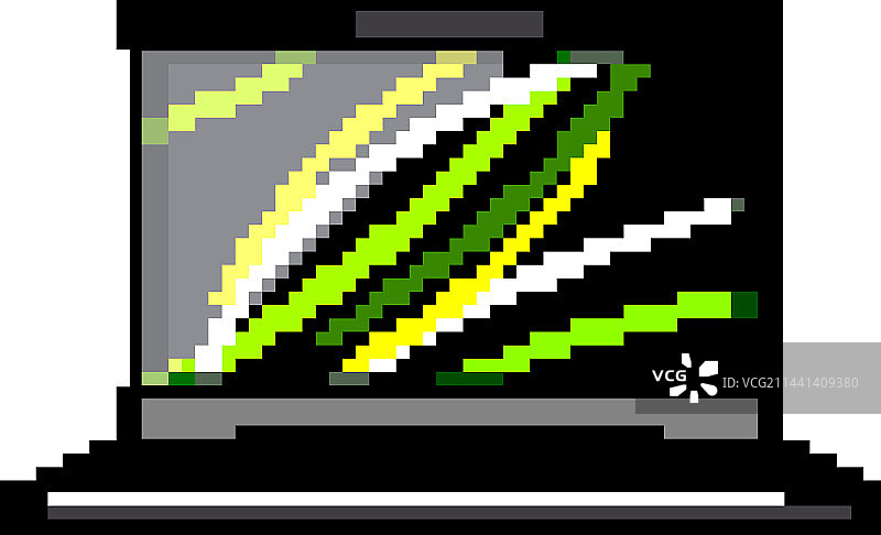 像素风数字笔记本电脑游戏设计图片素材