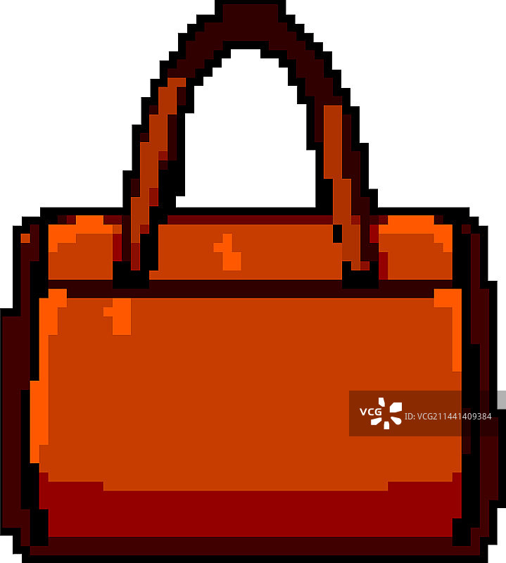 时尚皮革女包游戏像素艺术图片素材