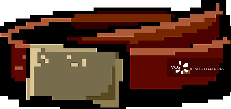 金属皮革腰带像素画图片素材