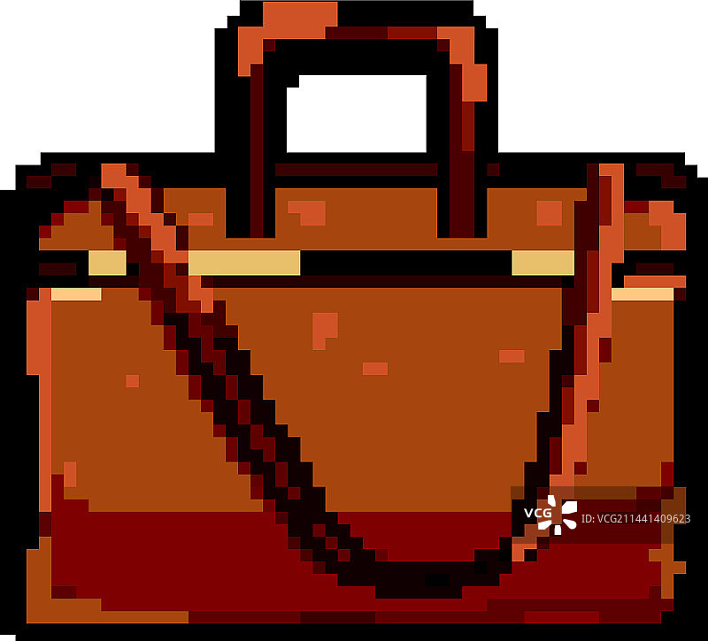 女商人手提包游戏像素艺术图片素材